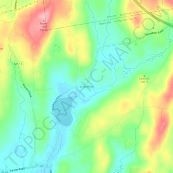 Little Rest topographic map, elevation, terrain