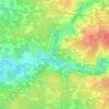 La Roseraie topographic map, elevation, terrain
