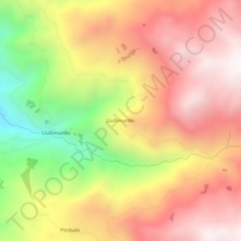 Llullimunllo topographic map, elevation, terrain