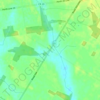 Mount Pleasant topographic map, elevation, terrain