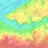 La Côte Chaude topographic map, elevation, terrain