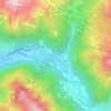 Canazei topographic map, elevation, terrain