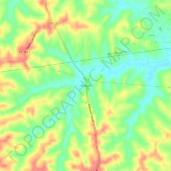 Antioch topographic map, elevation, terrain