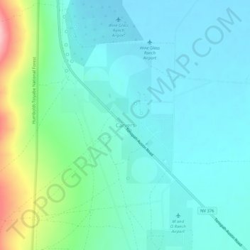 Carvers topographic map, elevation, terrain