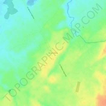 North Wilna topographic map, elevation, terrain