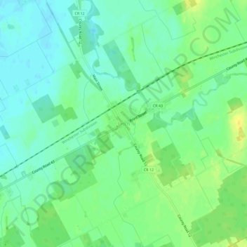 Finch topographic map, elevation, terrain