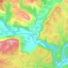Pontier topographic map, elevation, terrain
