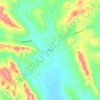 Huasna topographic map, elevation, terrain