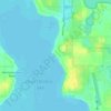 Omaha Beach topographic map, elevation, terrain