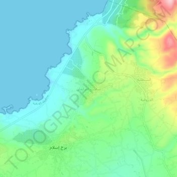 Sulaib at-Turkman topographic map, elevation, terrain