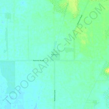 Ramirez topographic map, elevation, terrain