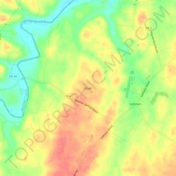 Egypt topographic map, elevation, terrain