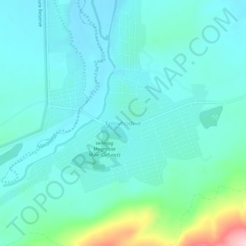 Folovhodwe topographic map, elevation, terrain