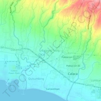 Bagong Tubig topographic map, elevation, terrain
