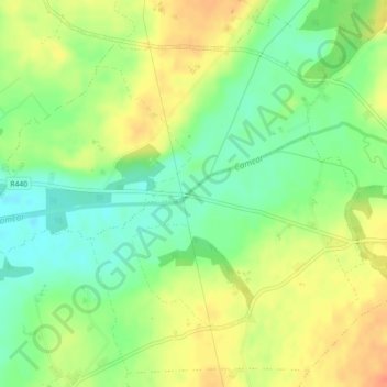 Carrig Bridge topographic map, elevation, terrain