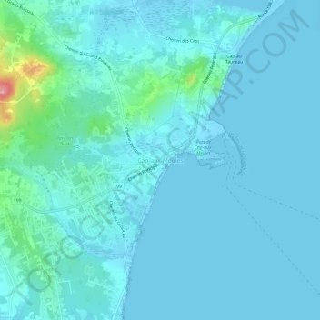 Cap-aux-Meules topographic map, elevation, terrain