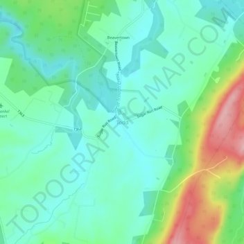 Todd topographic map, elevation, terrain