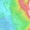 Ponnay topographic map, elevation, terrain