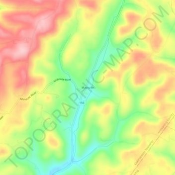 Maysville topographic map, elevation, terrain