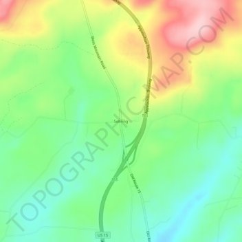 Sebring topographic map, elevation, terrain