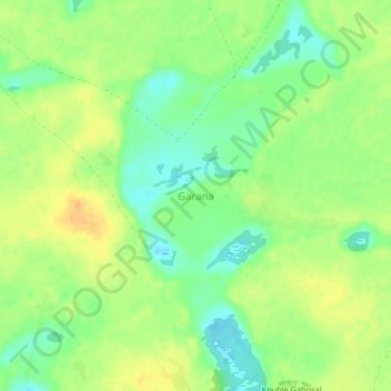 Garana topographic map, elevation, terrain