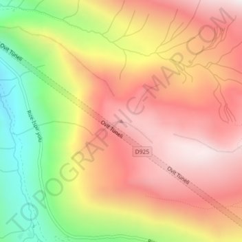 Ovit Dağı topographic map, elevation, terrain