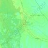 Al Hillah topographic map, elevation, terrain