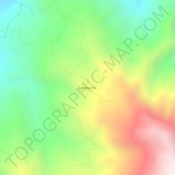Lanzaurco topographic map, elevation, terrain