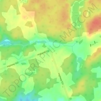 Loring topographic map, elevation, terrain