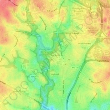 Deerfield topographic map, elevation, terrain