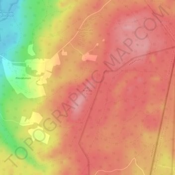 Kleven topographic map, elevation, terrain