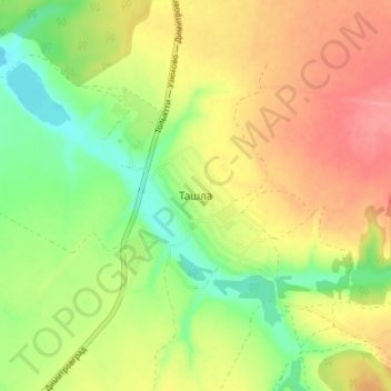 Ташла topographic map, elevation, terrain