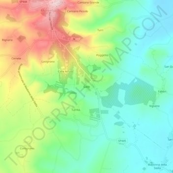 Gallo topographic map, elevation, terrain
