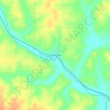Wilton Springs topographic map, elevation, terrain