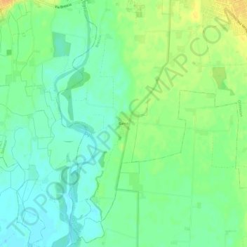 Barco topographic map, elevation, terrain