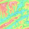 Kaizhou topographic map, elevation, terrain