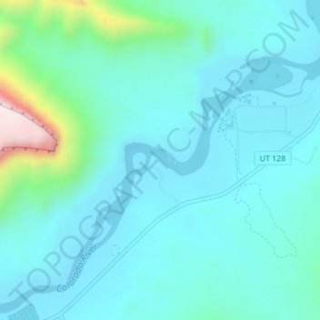 Rocky Rapids topographic map, elevation, terrain