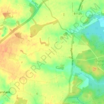 Hinton topographic map, elevation, terrain