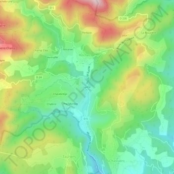 Luthe topographic map, elevation, terrain