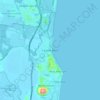 Coolum Beach topographic map, elevation, terrain