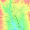 Badran topographic map, elevation, terrain