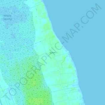 Aydlett topographic map, elevation, terrain
