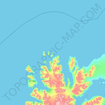 Ytre Norskøya topographic map, elevation, terrain