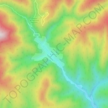 Rușchița topographic map, elevation, terrain
