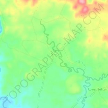 Sulo topographic map, elevation, terrain