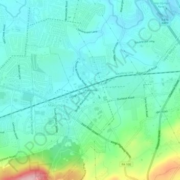 Centreville topographic map, elevation, terrain