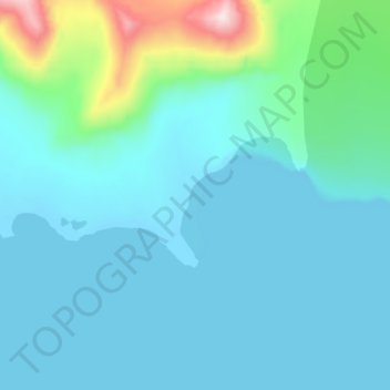 Hornsund topographic map, elevation, terrain