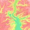 Zaporizhzhia topographic map, elevation, terrain