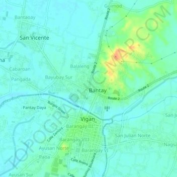 Zone IV topographic map, elevation, terrain