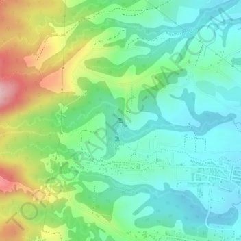 Cascade Grand Boucan topographic map, elevation, terrain